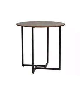 Ümmargune söögilaud ALTO II rustikaalne pruun/must 80 cm