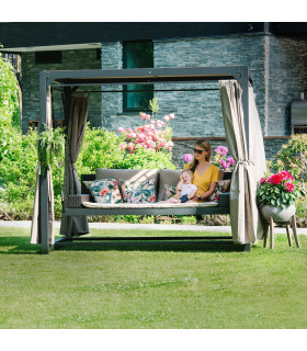 Aiakiik BARCELONA 236x180xH210cm, pruun/beež