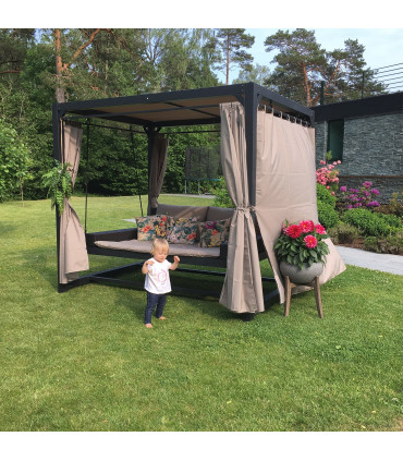 Aiakiik BARCELONA 236x180xH210cm, pruun/beež