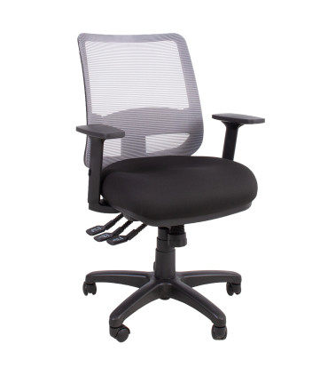 Рабочий стул SAGA черный / серый