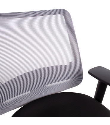 Рабочий стул SAGA черный / серый