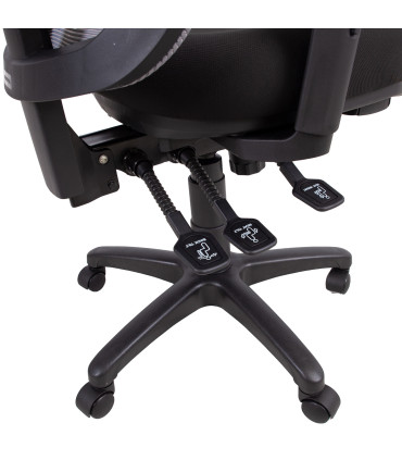 Рабочий стул SAGA черный / серый