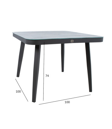 Laud MARIE 100x100xH74cm, hall