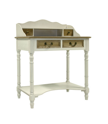 Туалетный столик SAMIRA 80x48xH101см, антично-белый/натуральный