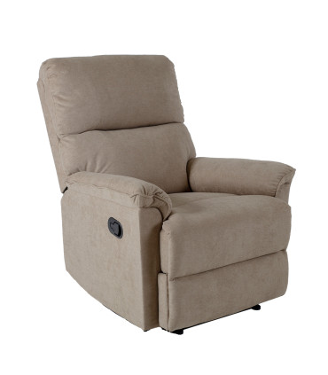 Tugitool GUSTAV manuaalne recliner 80x92xH104cm, tumebeež