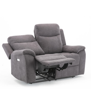 Diivan MILO 2-kohaline elektriline recliner 155x96xH103cm, hall