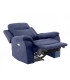 Кресло-реклайнер MILO 97x96xH103см, с электрическим механизмом, синий