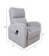 Tugitool BARNY elektriline lift recliner 72x93xH104cm, helehall