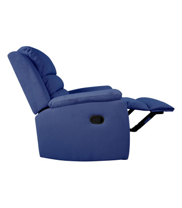 Кресло-реклайнер MANUEL, ручной механизм, темно-синий