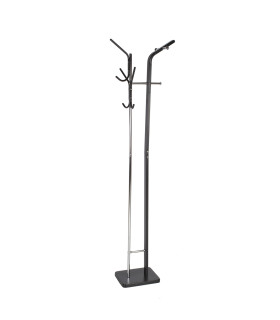 Напольная вешалка ALDER 47x30x180cм, цвет: чёрный / хром