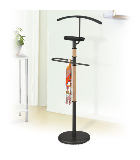 Ülikonnastange FOREST 45x28xH110cm, must/naturaalne