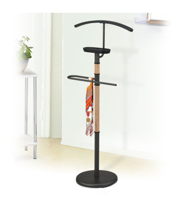 Подставка для костюма FOREST 45x28xH110см, чёрный/натуральный