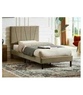 Voodi SAVANA velvet beež Bluvel 28 90x200