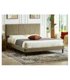 Voodi SAVANA velvet beež Bluvel 28 140x200