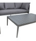 Комплект садовой мебели BREMEN стол, диван и 2 стула, серый