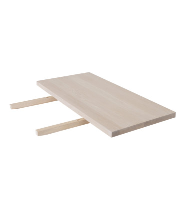 Удлинение для стола OXFORD 50x100см, мебельная пластина покрыты натуральном дубовым шпоном, обработка: белое масло