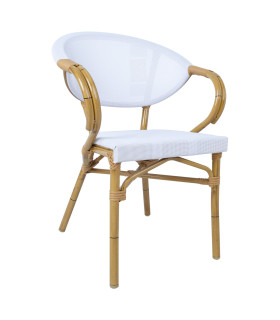 Стул BAMBUS 57x58xH83см, белый