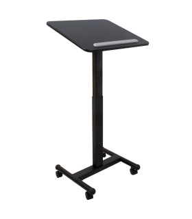 Mobiilne töölaud ERGO 60x52xH74,5-114,5cm, must