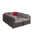 Комплект садовой мебели CLIFF модульный диван, стол