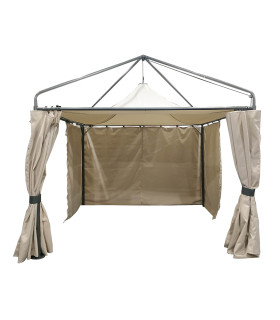 Varikatus MADRID 3x3m bee˛, terasraam, polüesterkangas