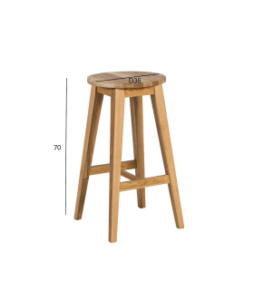 Baaripukk MONDEO D36xH70cm, puit: tamm, viimistlus: õlitatud