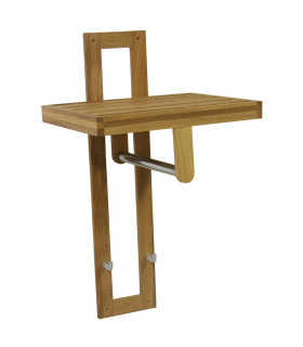 Полка в прихожую MONDEO 33x40x70cм, дерево: дуб, обработка: промасленный