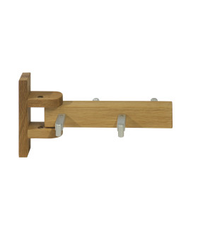 Seinanagi MONDEO 26,5xH14cm, 4 riputuskonksuga, puit: tamm, viimistlus: õlitatud