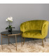 Кресло TUCKER 78x71xH69см, материал покрытия: бархат, цвет: светло-зелёный, ножки: нержавеющая сталь золотого цвета