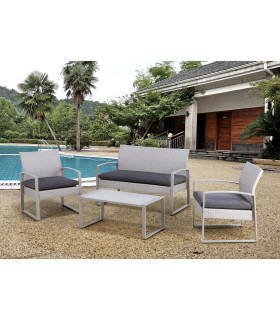 Комплект садовой мебели VICTORIA стол, скамейка, 2 стула