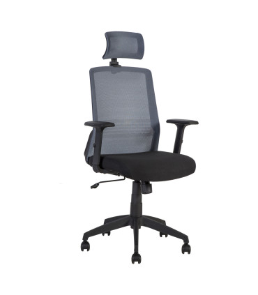 Töötool BRAVO 62x53xH114-120cm, must/hall