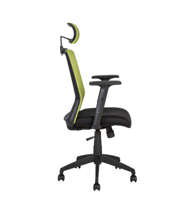 Рабочий стул BRAVO черный/зеленый