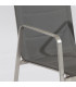 Стул BEVERLY 54,5x66xH82см, сиденье и спинка: с подшивкой textiline, цвет: серый, рама и ножки из нержавеющей стали