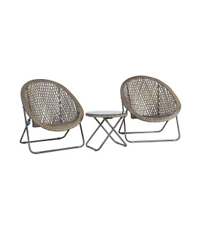 Aiamööblikomplekt TURKU 2 tooli ja abilaud
