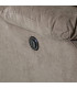 Кресло-реклайнер CYRUS с электрической спинкой и подножкой 99x95xH102см, материал покрытия: ткань, цвет: таупэ