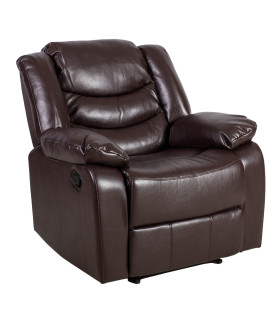 Tugitool DIXON manuaalne recliner 99x95xH102cm, tumepruun