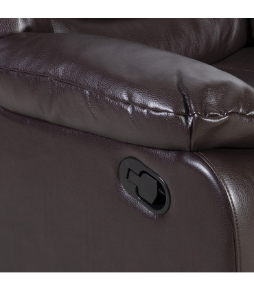 Tugitool DIXON manuaalne recliner 99x95xH102cm, tumepruun