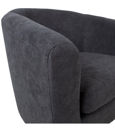 Кресло WESTER 76x68,5xH74см, темно-серая ткань