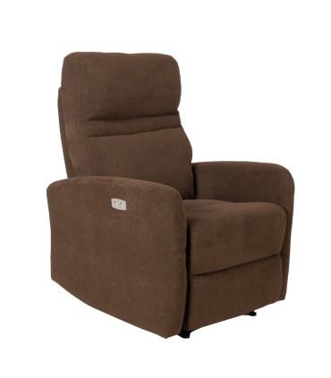 Tugitool recliner SAHARA pruun, 79x90xH102cm, vineer, metall