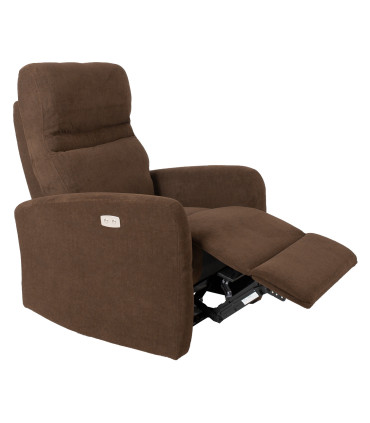 Tugitool recliner SAHARA pruun, 79x90xH102cm, vineer, metall