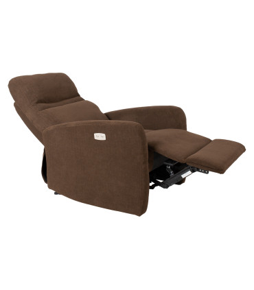Кресло-реклайнер SAHARA с электрическим механизмом 79x90xH102см, шоколадно-коричневый