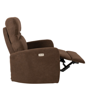 Tugitool recliner SAHARA pruun, 79x90xH102cm, vineer, metall