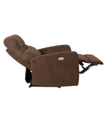 Tugitool recliner SAHARA pruun, 79x90xH102cm, vineer, metall