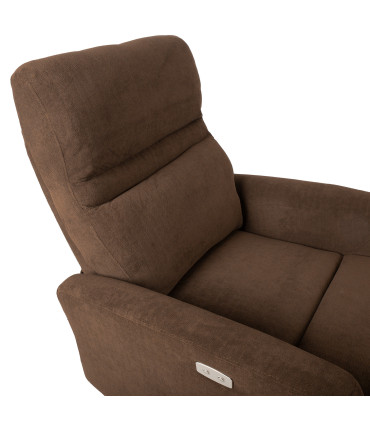 Tugitool recliner SAHARA pruun, 79x90xH102cm, vineer, metall