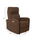 Tugitool recliner SAHARA pruun, 79x90xH102cm, vineer, metall