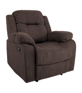 Tugitool DIXON, 99x95xH102cm, pruun, polüesterkangas, vineer, metall