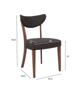 Стул ADELE, серый