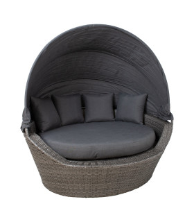 Диван MINI MUSE с навесом 160x130xH70см, серый