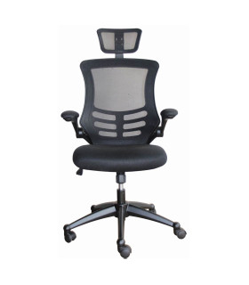 Töötool RAGUSA 66,5x51xH117-126cm, must