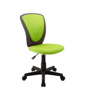 Lastetool BIANCA, 42x51xH82-94cm, roheline/tumehall, polüesterkangas, kunstnahk, plastik