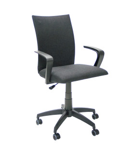 Töötool CLAUDIA 59x57xH87-96,5cm, must